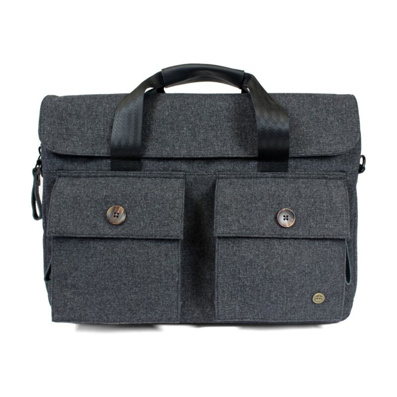 PKG DRI Slim Briefcase - Wool/Leather