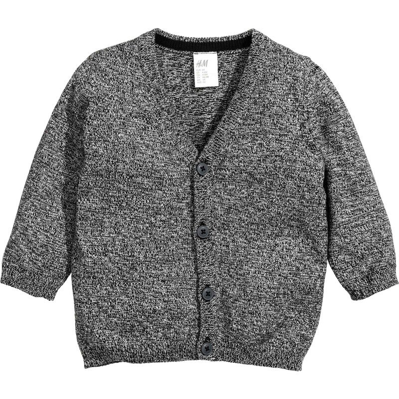 H&M Bavlněný propínací svetr