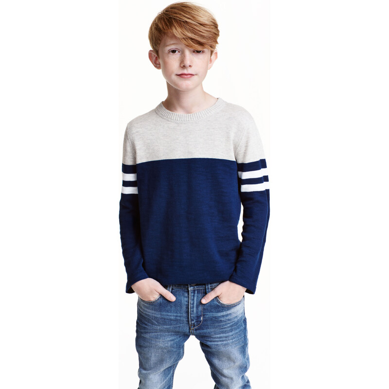 H&M Pletený bavlněný svetr