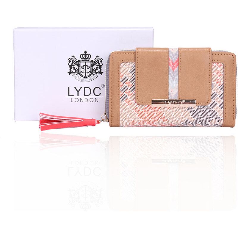 LYDC LONDON Hnědá peněženka LYDC Exclusive King