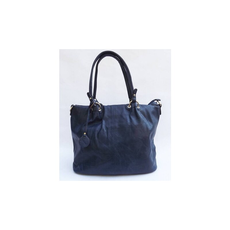 Prostorná dámská modrá kabelka Dudlin, Barva Modrá 4140-11