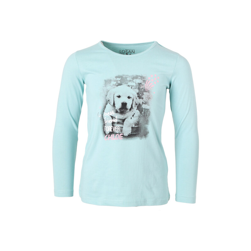 Losan Dívčí bavlněné tričko 'Pejsek Chloe'