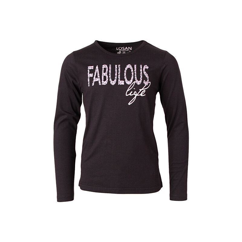 Losan Dívčí bavlněné tričko 'Fabulous life'