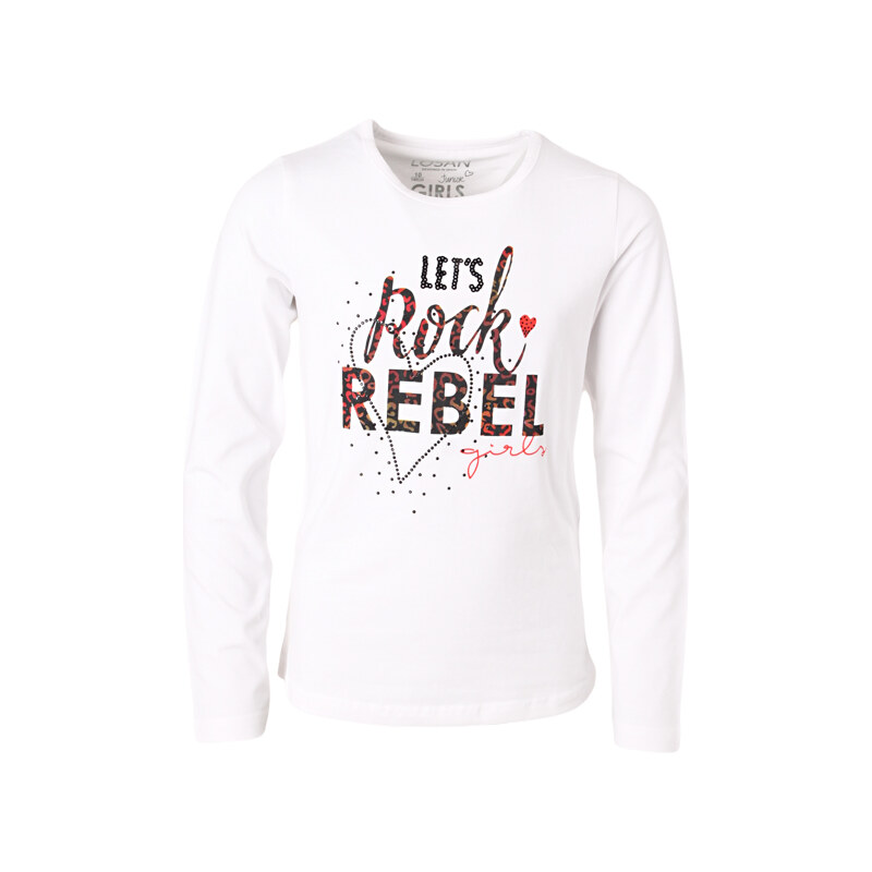 Losan Bavlněné dívčí tričko 'Rock Rebel'