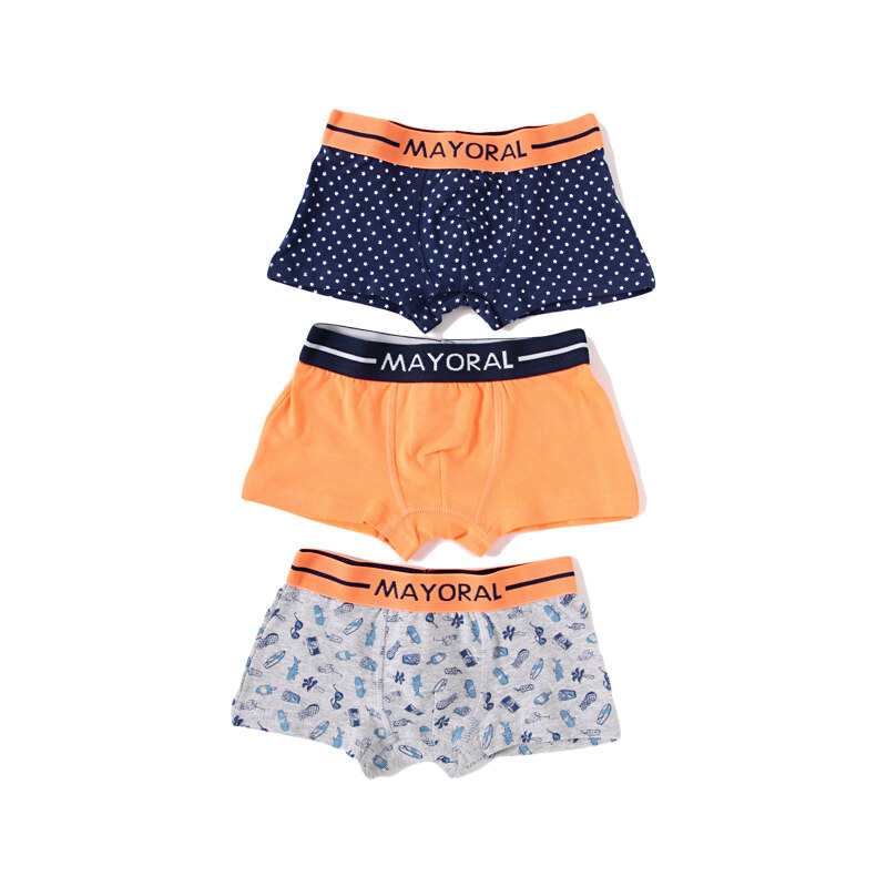 Mayoral MAYORAL boxerky 3-pack 'Papaya'