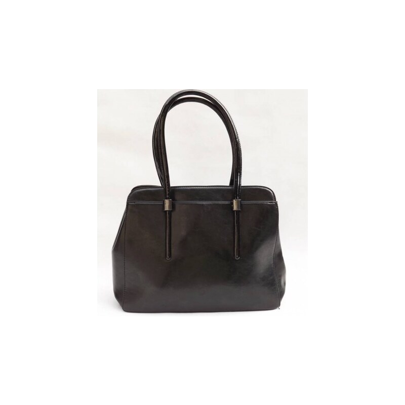 Elegantní černá dámská kabelka, Barva Černá H-57