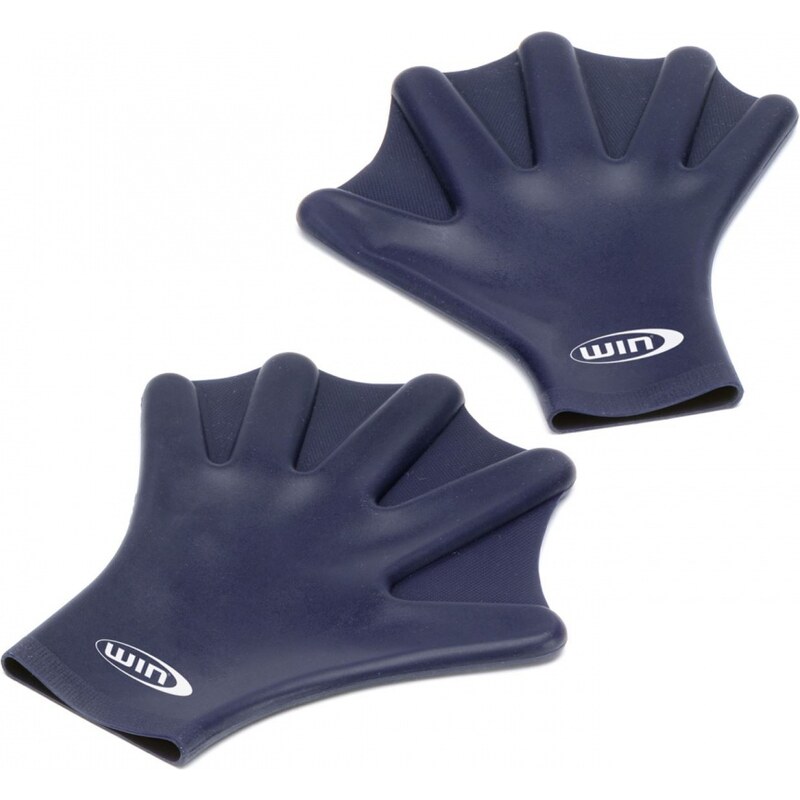 WIN Silicone Swimming Mitts, navy