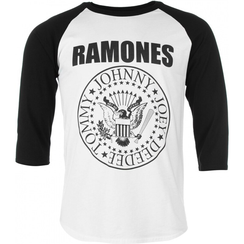 Official Ramones Raglan T Shirt Mens, seal