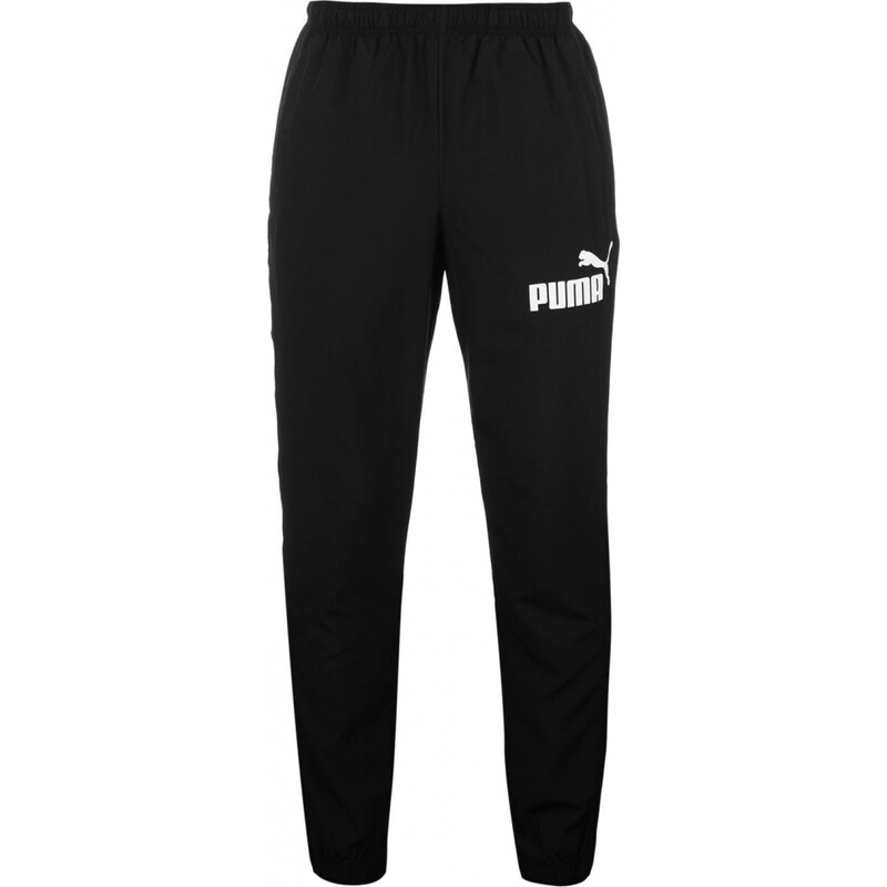 Puma Essential Closed Hem Woven Track Pants Mens, black