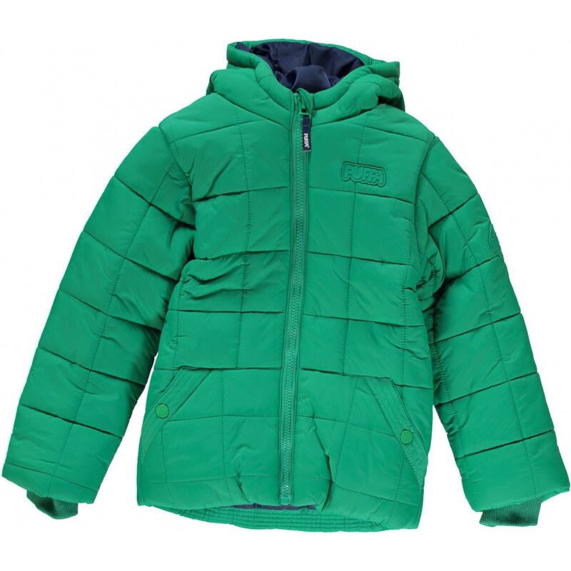 Puffa Hooded Jacket Child Boys, green