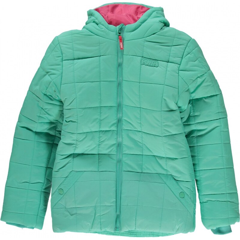 Puffa Hooded Puffa Jacket Junior Girls, bermuda