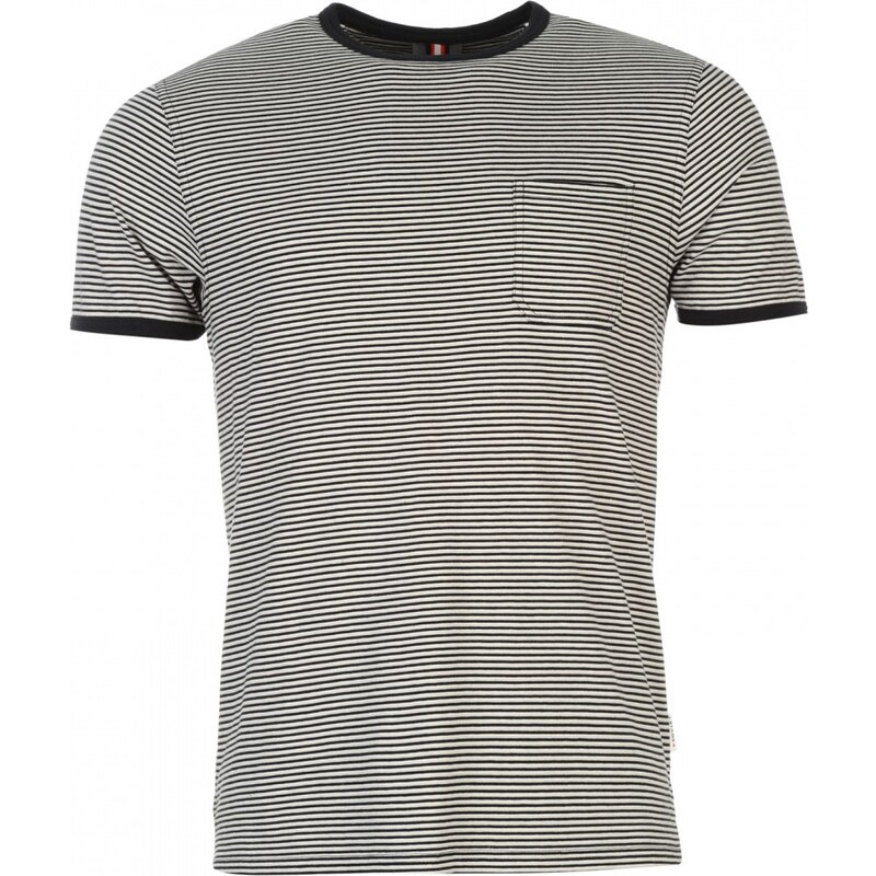 Soviet Stripe T Shirt Mens, navy/grey