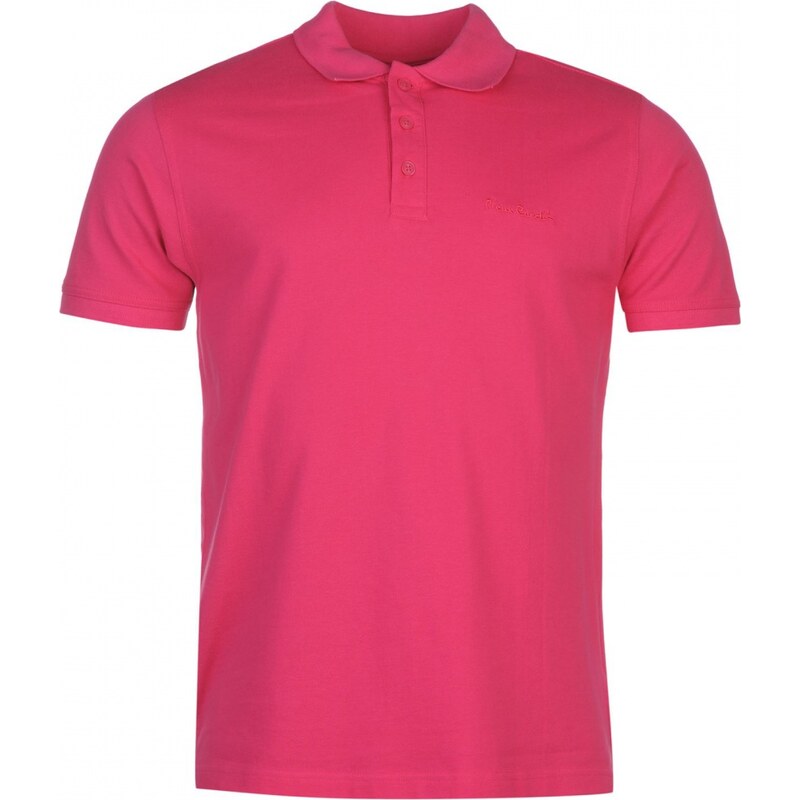 Pierre Cardin Plain Polo Shirt Mens, pink