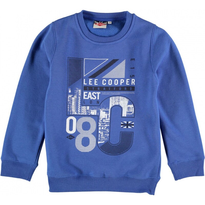 Lee Cooper 08 Crew Neck Sweater Junior Boys, royal