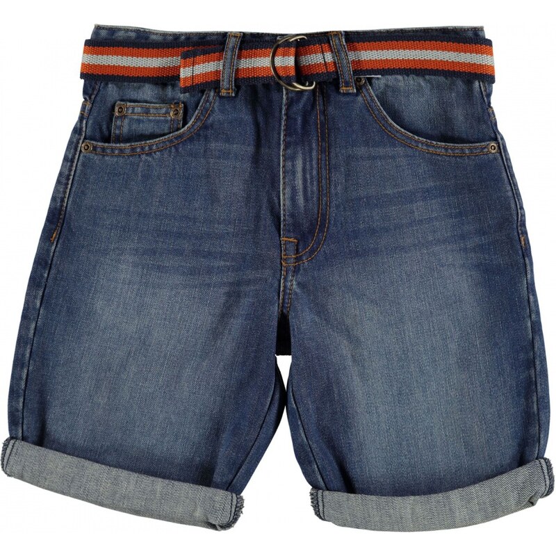 Soul Cal SoulCal Belted Shorts Junior Boys, mid wash
