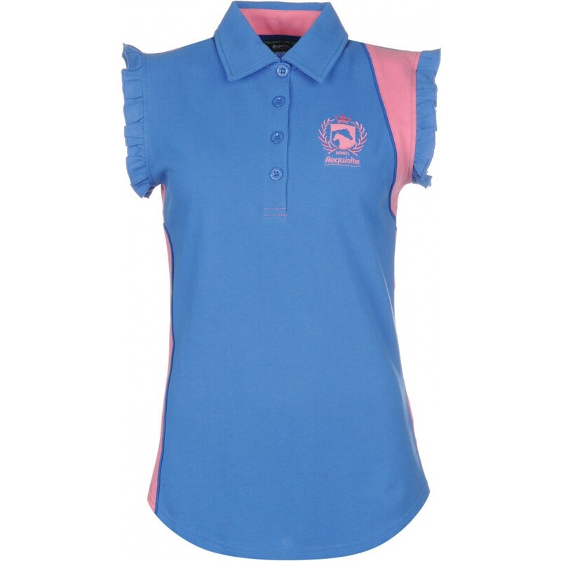 Requisite Sleeveless Polo Shirt Ladies, sky blue
