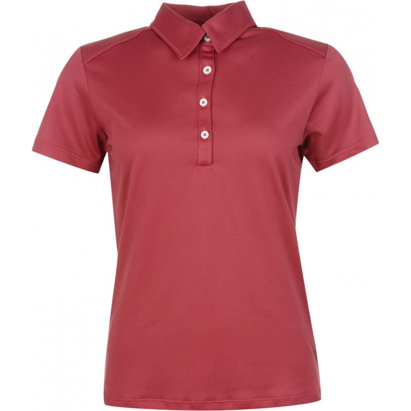 Ashworth Short Sleeve Polo Shirt Ladies, sangria