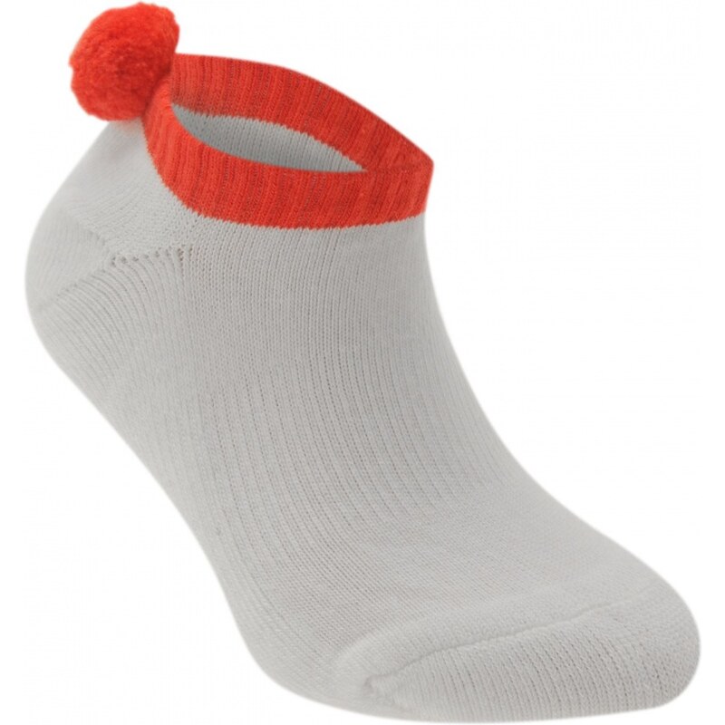 Nike Dri Fit Pom Pom Ladies Socks, white/crimson