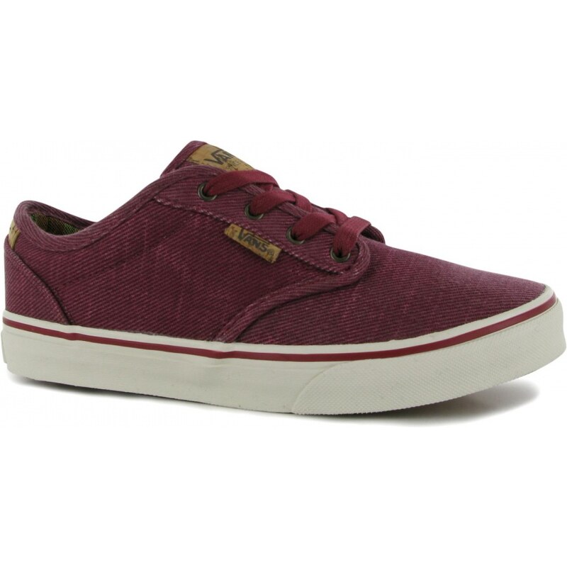 Vans Atwood Deluxe Skate Shoes, red/white