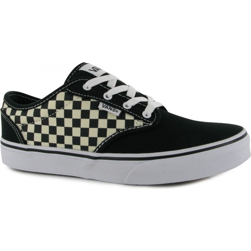 Vans Atwood Checkers Junior Trainers, black checkers