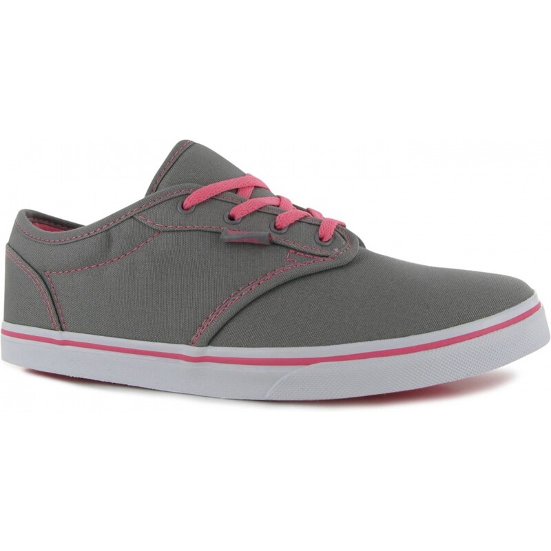 Vans Atwood Low Canvas Skate Junior Shoes, grey/pink
