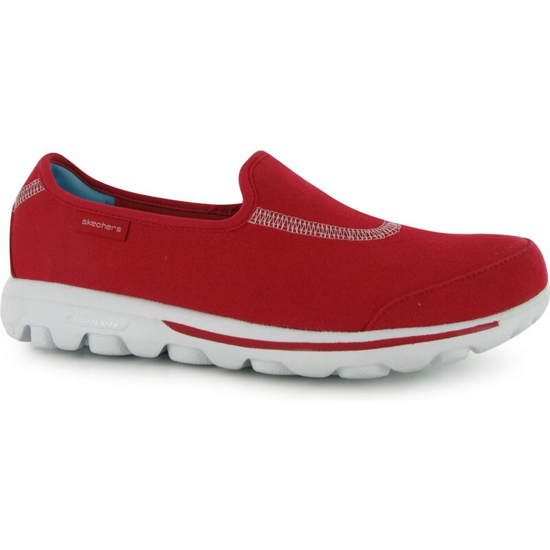 Skechers Go Walk Extend Ladies Shoes, red