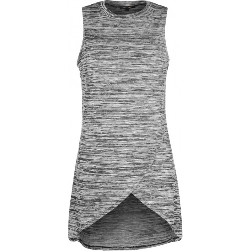 Rock and Rags Double Asymmetrical Top, grey