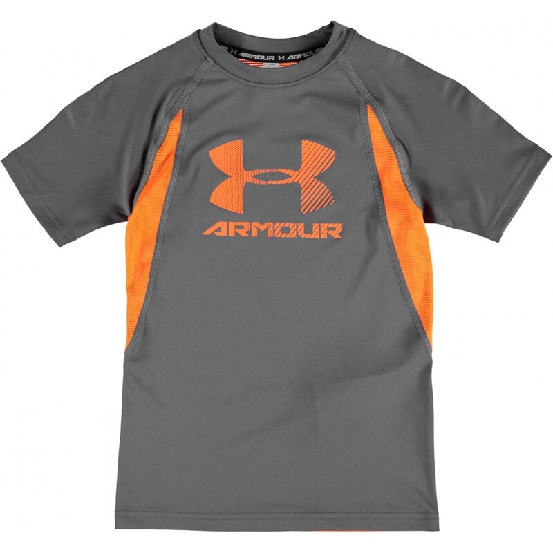 Under Armour Digi Short Sleeve Base Layer Top Junior, grey