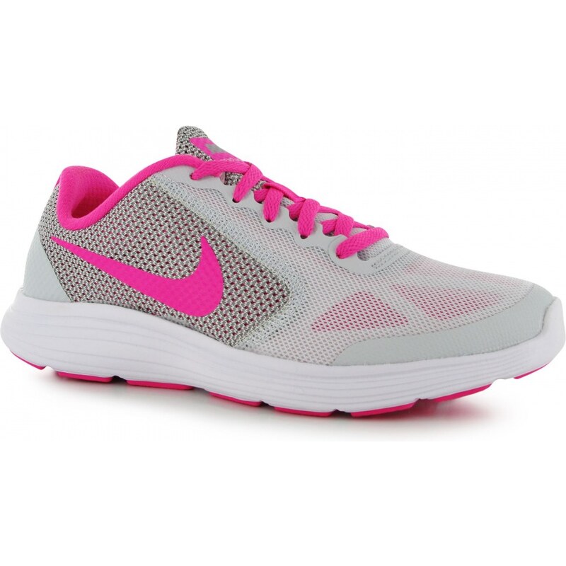 Nike Revolution 3 Girls Trainers, platinum/pink