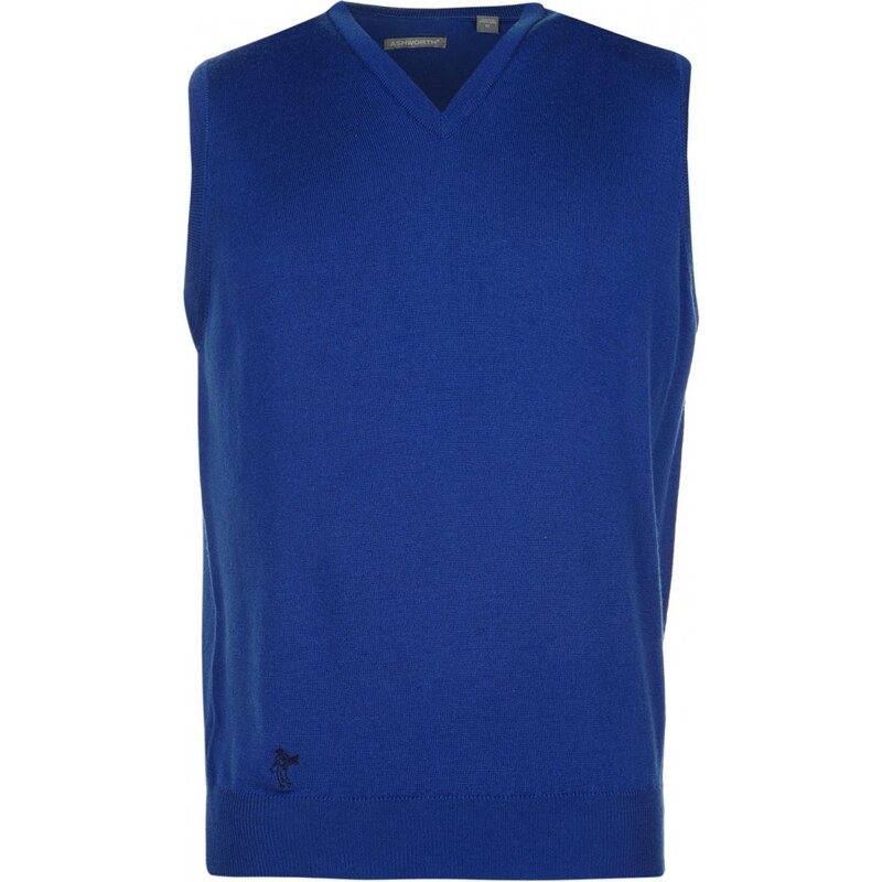 Ashworth Merino Vest Mens, classic blue