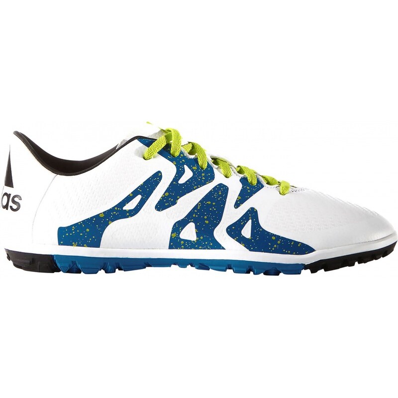 Adidas X 15.3 Astro Turf Junior Trainers, white/semi sol