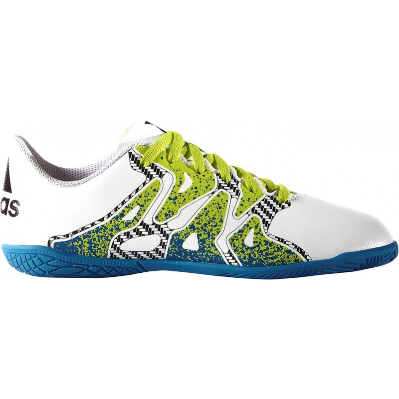 Adidas X 15.4 Indoor Court Childrens Trainers, white/semi sol