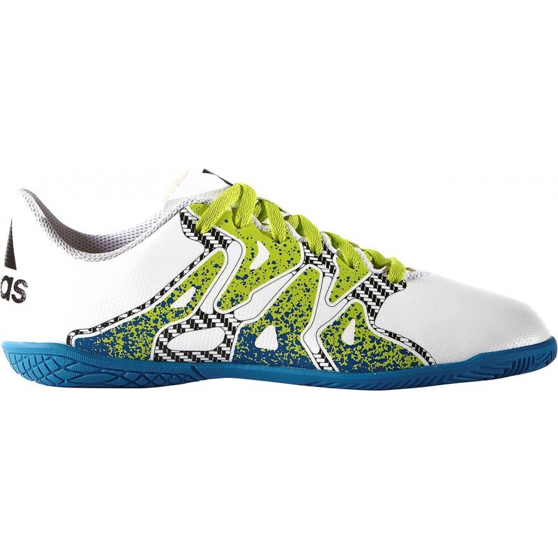 Adidas X 15.4 Indoor Court Junior Trainers, white/semi sol