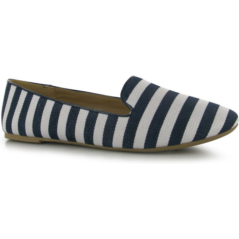 Miso Sassy Slipper Ladies Shoes, navy stripe