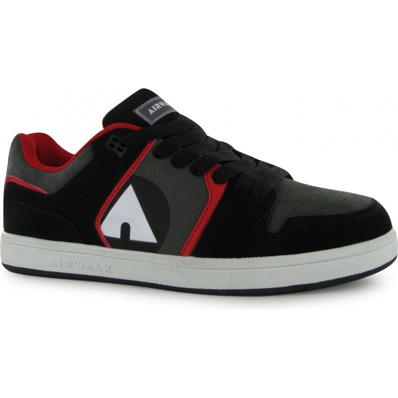 Airwalk Monarch Skate Shoes Junior Boys, black/grey/red