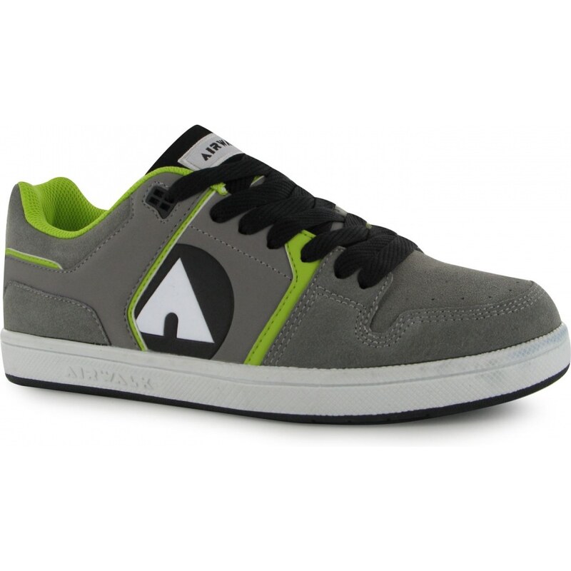 Airwalk Monarch Skate Shoes Junior Boys, grey/lime