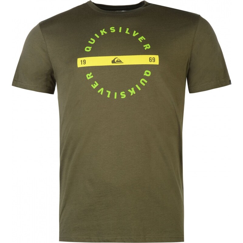 Quiksilver Rollin T Shirt Mens, dusty olive