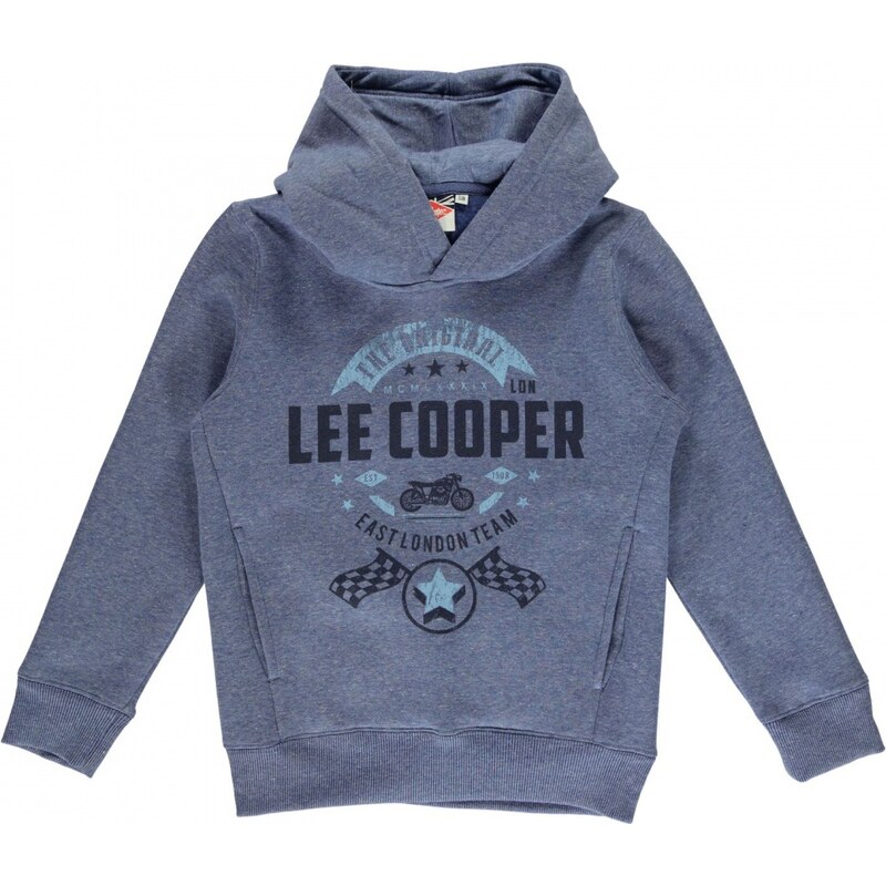 Lee Cooper Cooper Bike Hoody Junior Boys, denim marl