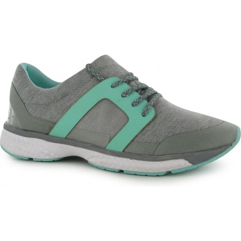 Fabric Bounce Runner Ladies Trainers, grey marl/mint