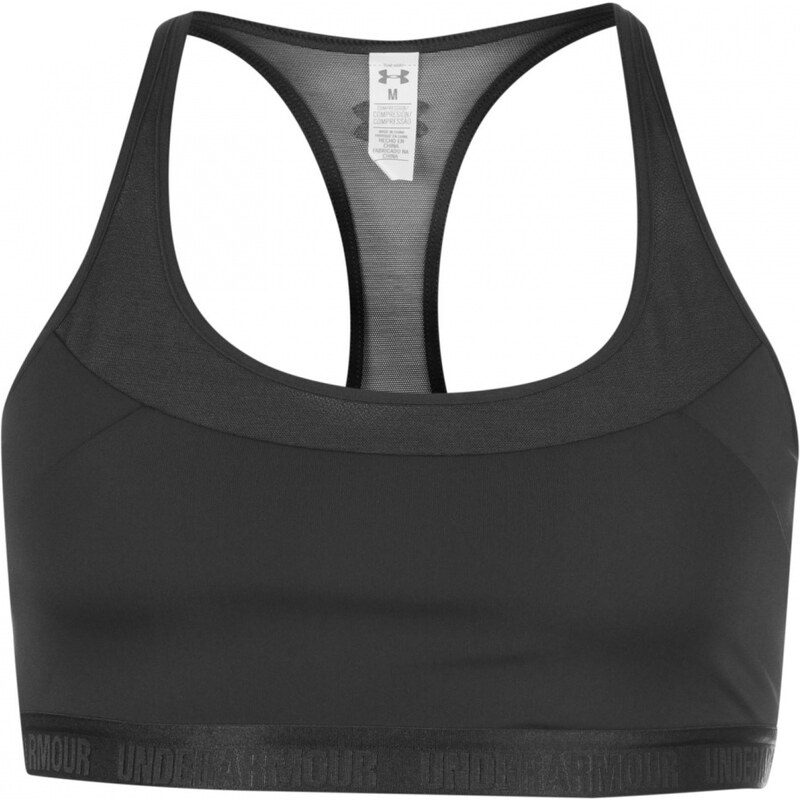 Under Armour Mid Impact Breathable Bra Womens, black