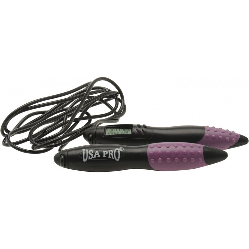 USA Pro Digital Skipping Rope, purple