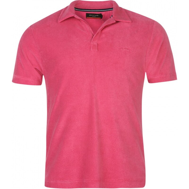 Pierre Cardin Terry Polo Shirt Mens, pink