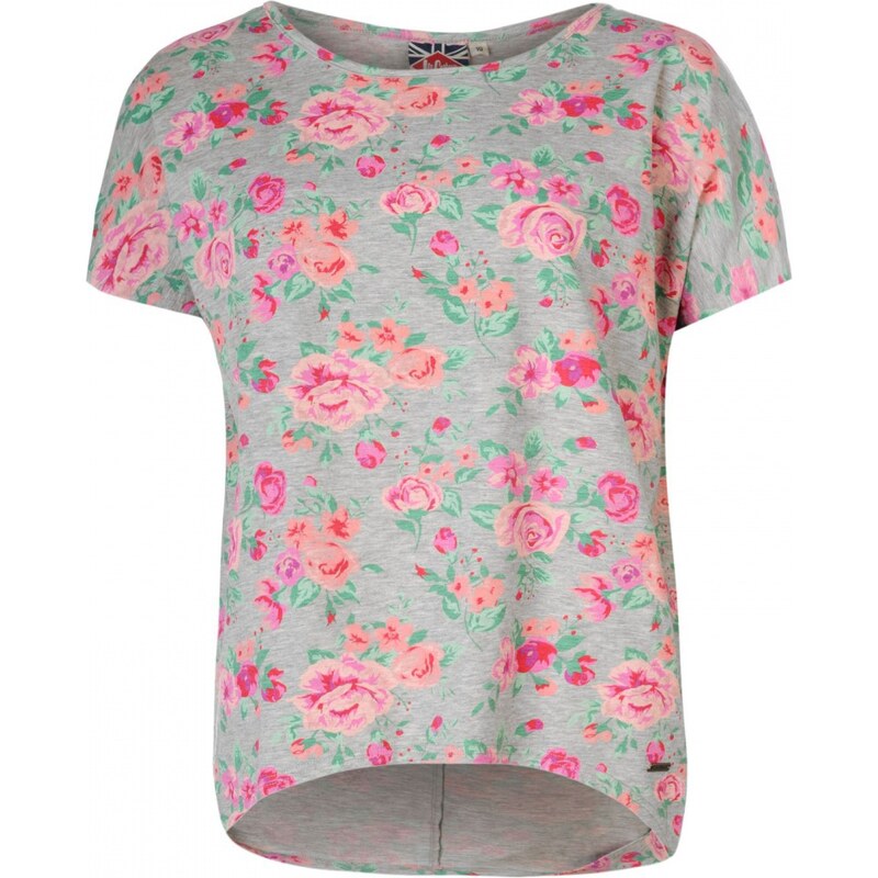 Lee Cooper All Over Print Oversized T Shirt Ladies, aop floral