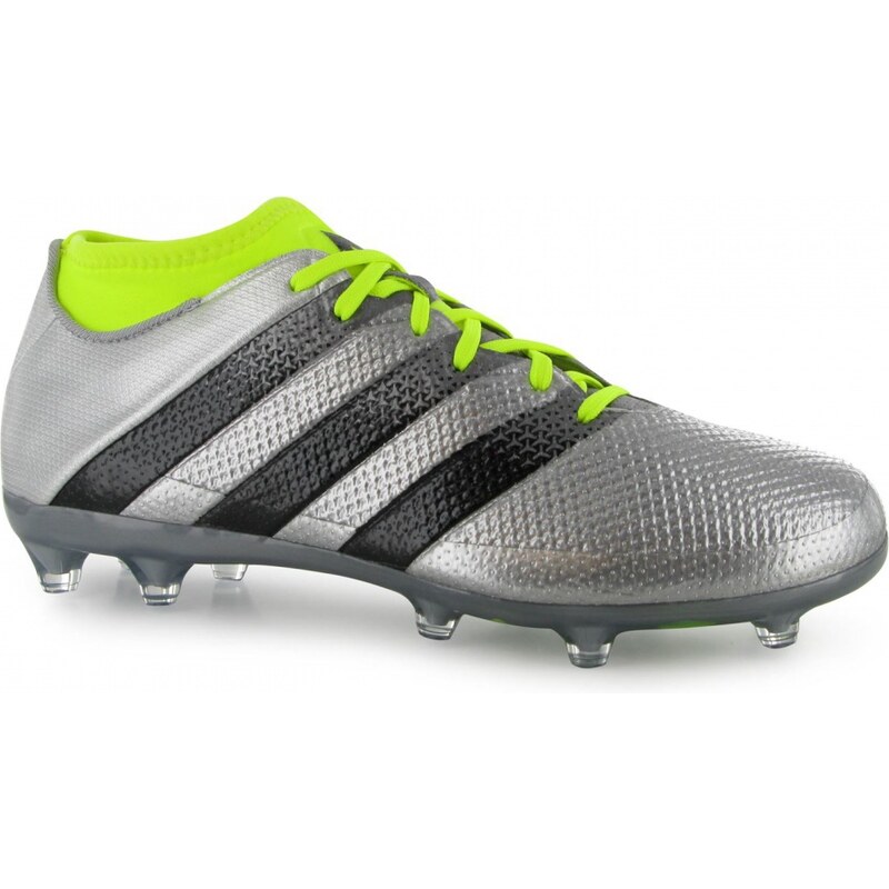 Adidas Ace 16.2 Primemesh FG Football Boots Mens, silver/solyello