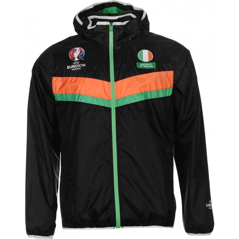 UEFA EURO 2016 Republic of Ireland Rain Jacket Mens, black