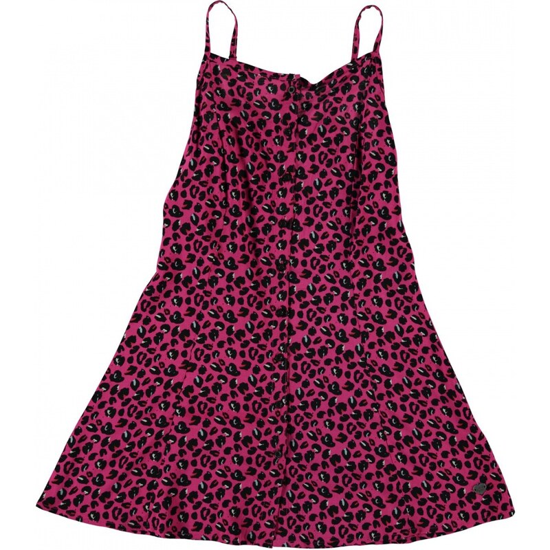 Lee Cooper Strappy Woven Dress Junior Girls, aop leopard