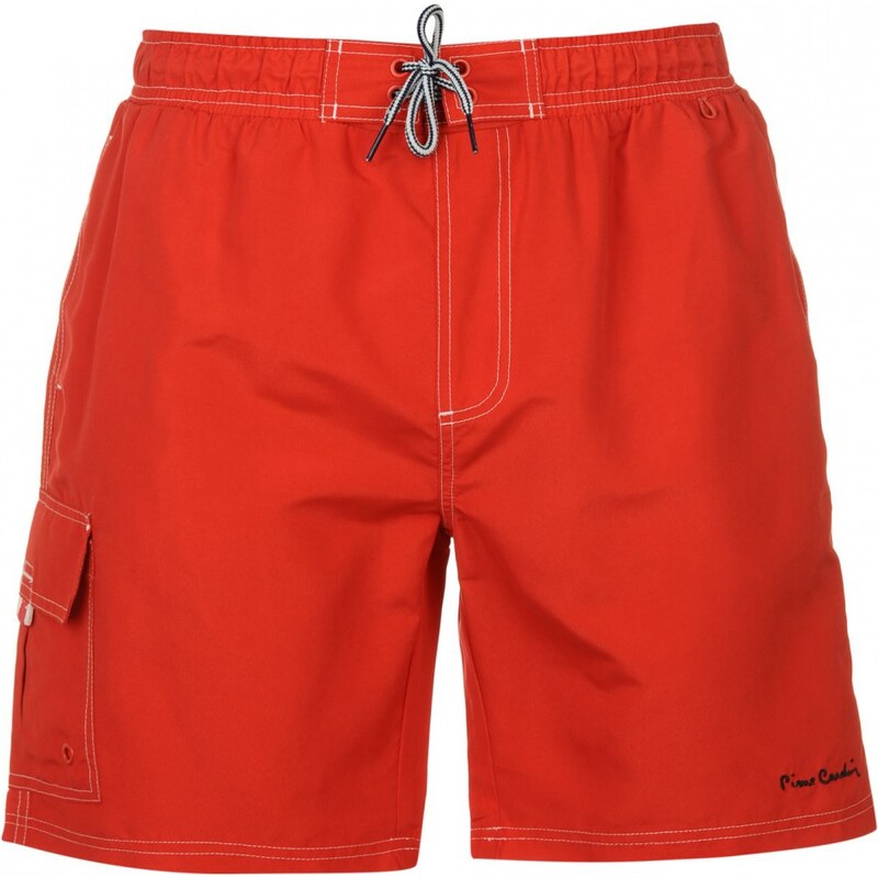 Pierre Cardin Pocket Swim Shorts Mens, red