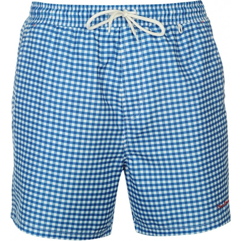 Pierre Cardin Check Shorts Mens, blue/white