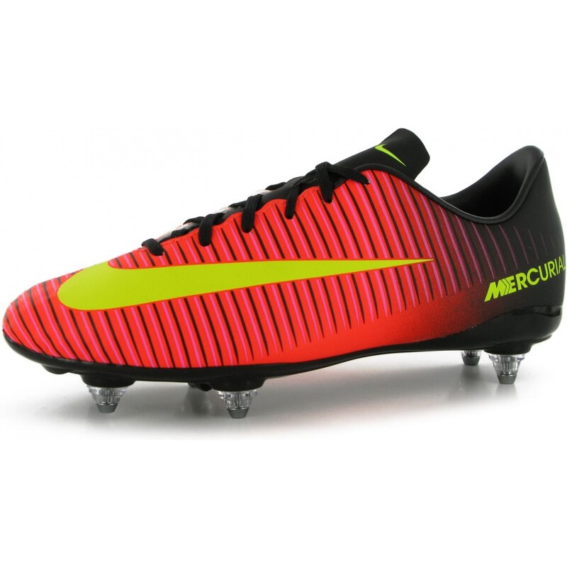 Nike Mercurial Victory Junior SG Football Boots, crimson/volt