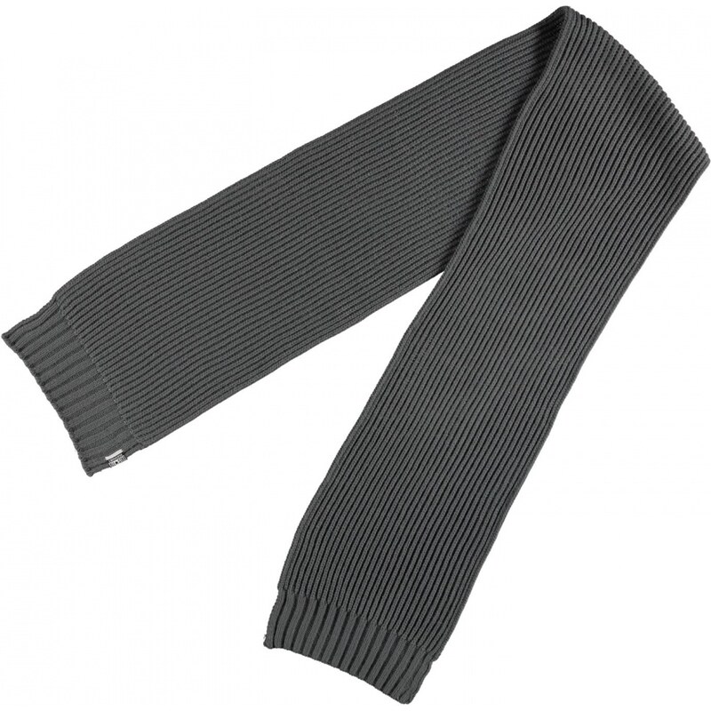 Converse Ribbed Knitted Scarf Mens, charcoal